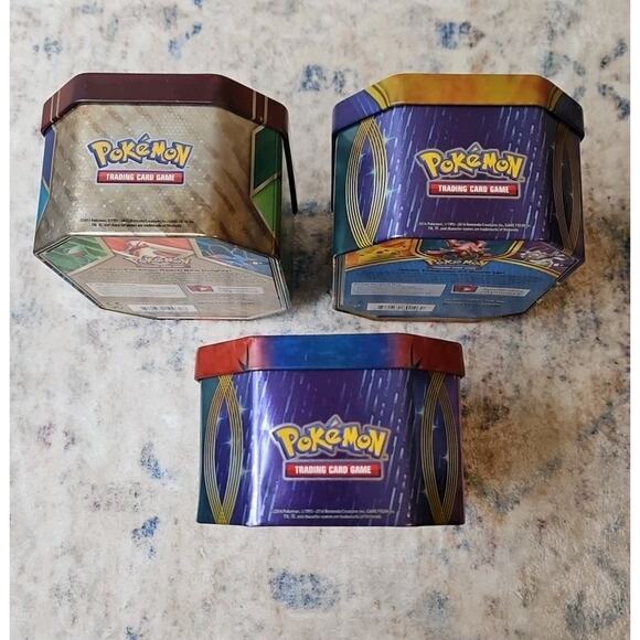 Lot of Three Pokemon Empty Tins Blaziken Pikachu Yveltal - Picture 3 of 7
